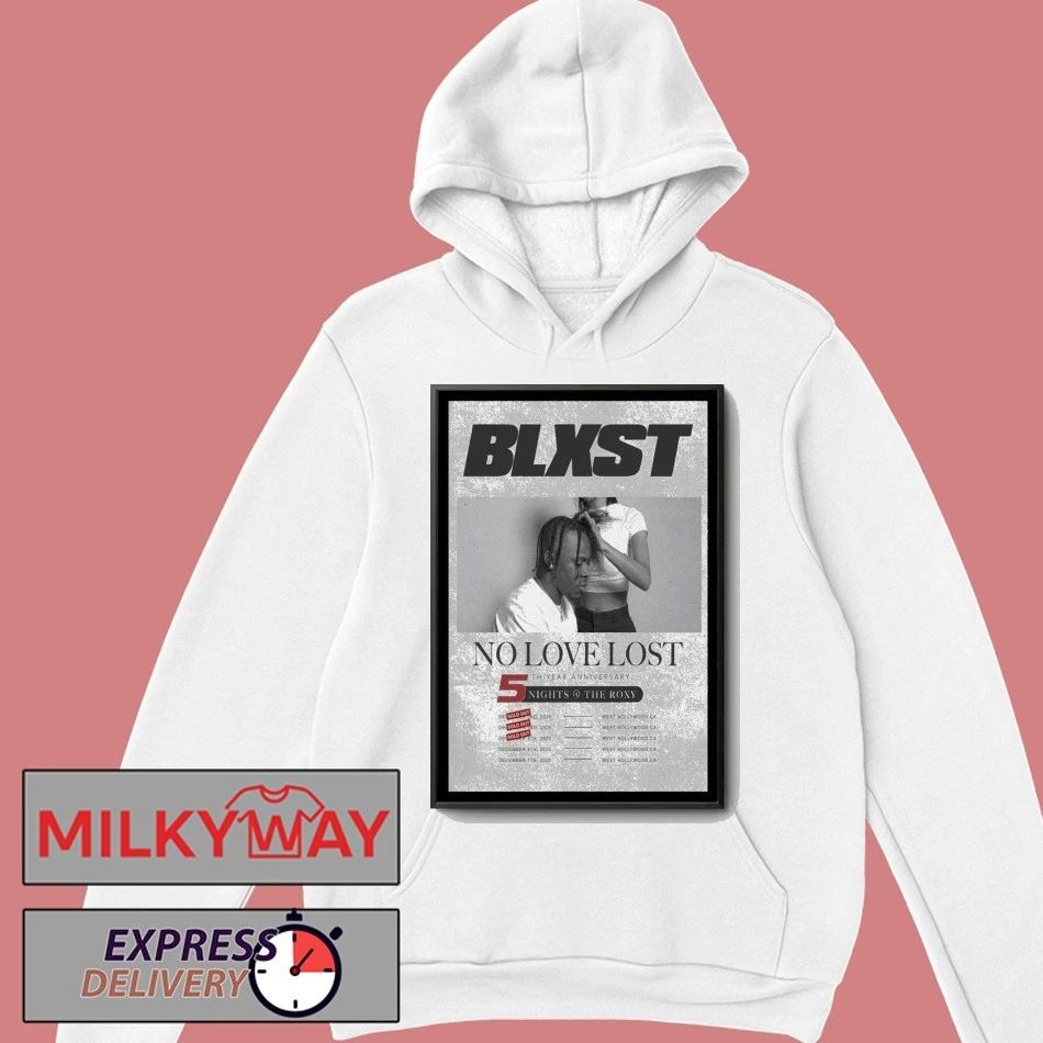 BLXST No Love Lost 5th Year Anniversary Tour 2025 Poster shirt