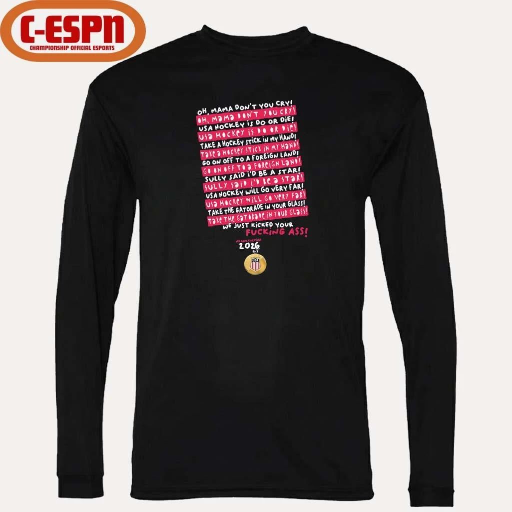 Oh Mama, Don’t You Cry USA Hockey shirt