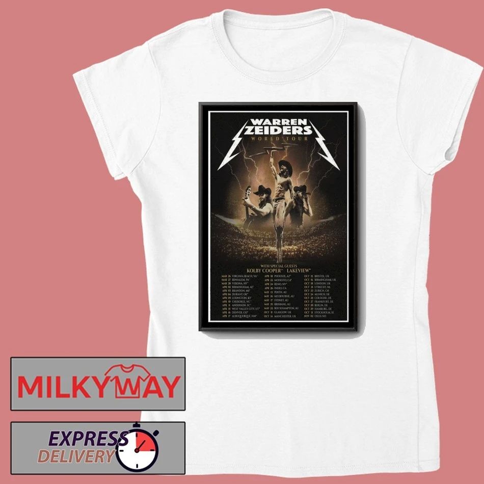 Warren Zeiders World Tour 2025-2026 Poster shirt