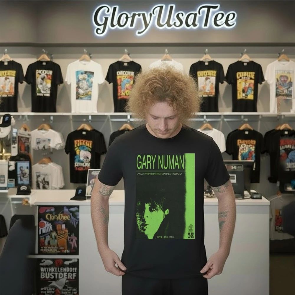 Gary Numan Apr 4 2026 Pappy-Harriet’s in Pioneertown CA Poster Shirt