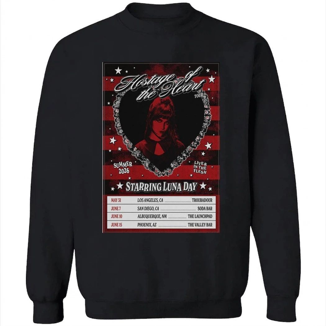 Luna Day The Hostage of the Heart Tour 2026 Poster Shirt