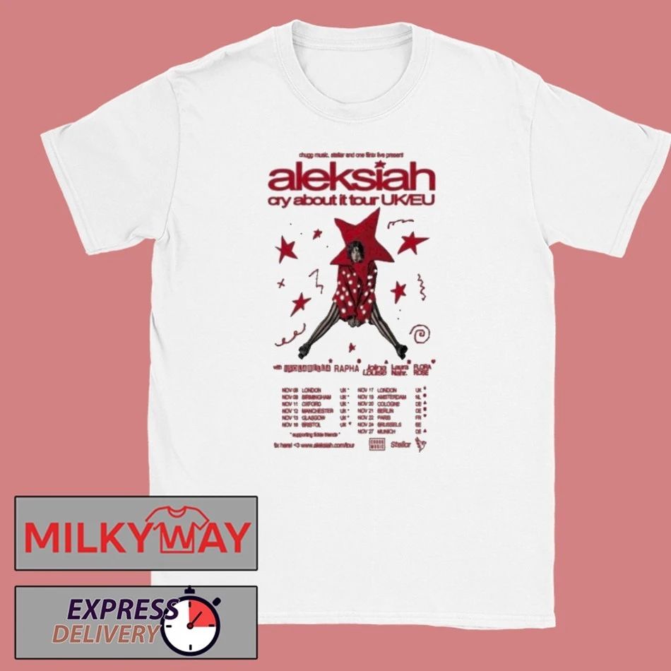 Officials Aleksiah Cry About It Uk Eu Tour 2025 Dates Shirt