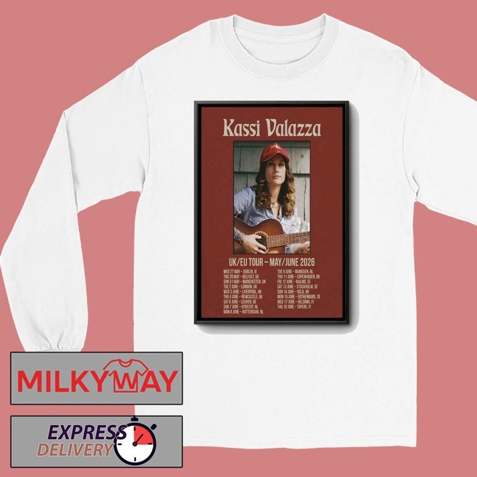 Kassi Valazza UK-EU 2026 Shows Poster shirt