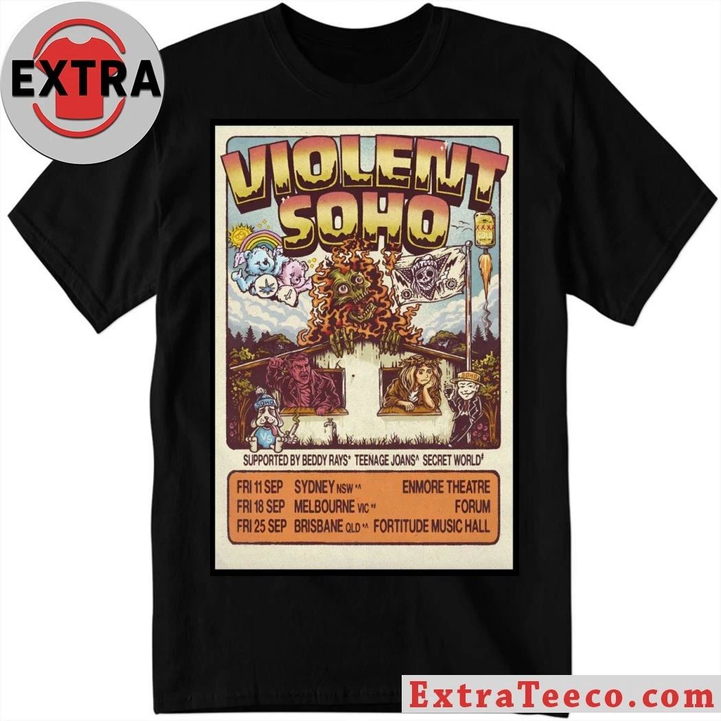 Violent Soho In Brisbane QLD On Sept 25 2026 Poster Shirt