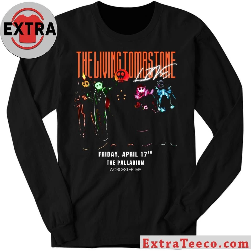 Original The Living Tombstone Multiplayer Tour Friday April 17th The Palladium Worcester Ma 2026 Shirt