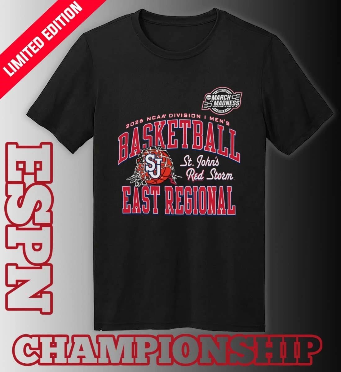 St John’s Red Storm 2026 NCAA DI Men’s Basketball Sweet 16 – East Regional T-Shirt