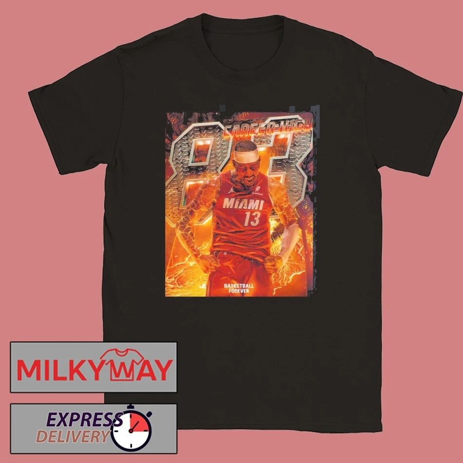 Bam Adebayo Miami Heat Goes Nuclear 83 Career High Second Most Points In NBA History T-Shirt