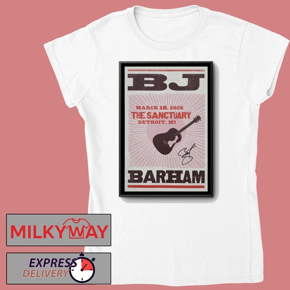 Poster BJ Barham The Sanctuary Detroit, Hamtramck March 18 2026 shirt