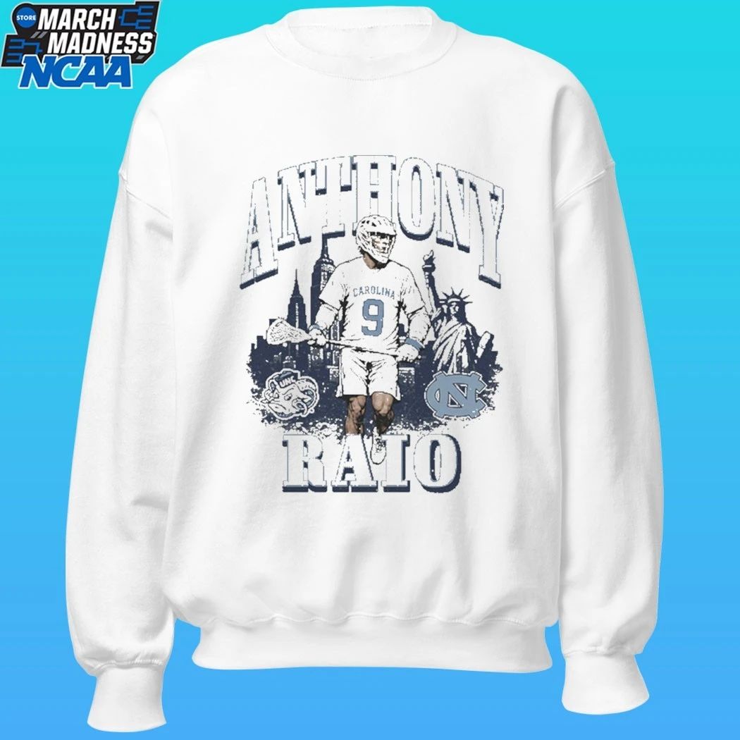 Anthony Raio North Carolina Unc Lacrosse Shirt