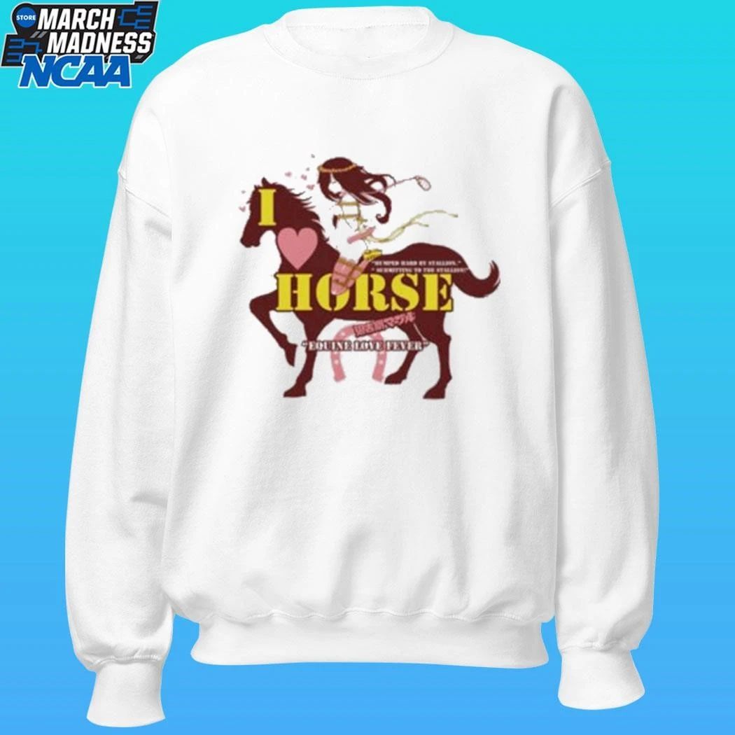 I Love Horse Humped Hard By Stallion Japanese Shirt