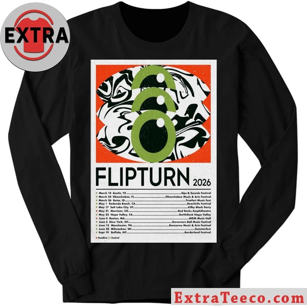 Flipturn Spring And Summer 2026 Shows Poster Shirt