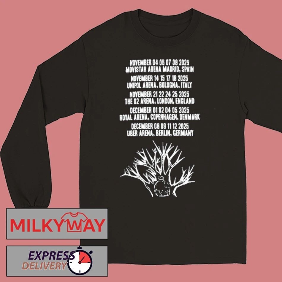 Radiohead Nov + Dec 2025 Tour Shirt