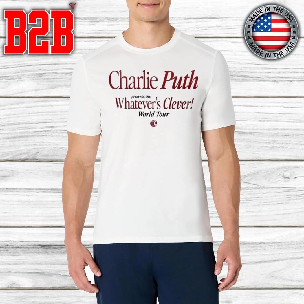 Charlie Puth Whatever’s Clever! World Tour Shirt
