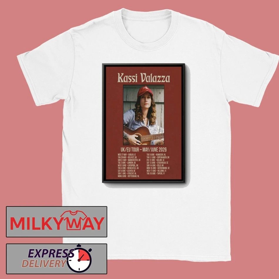 Kassi Valazza UK-EU 2026 Shows Poster shirt