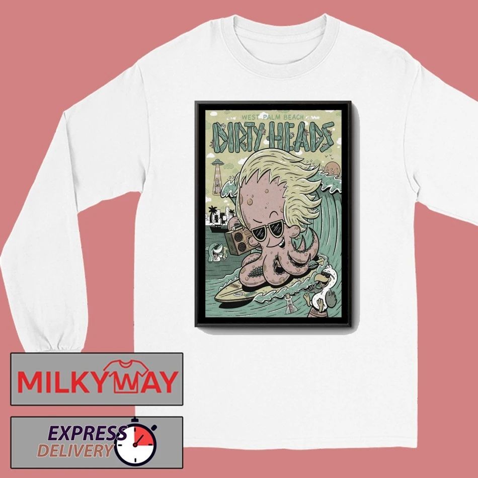 Dirty Heads West Palm Beach, FL, iTHINK Financial Amphiteatre Oct 24, 2025 Poster shirt