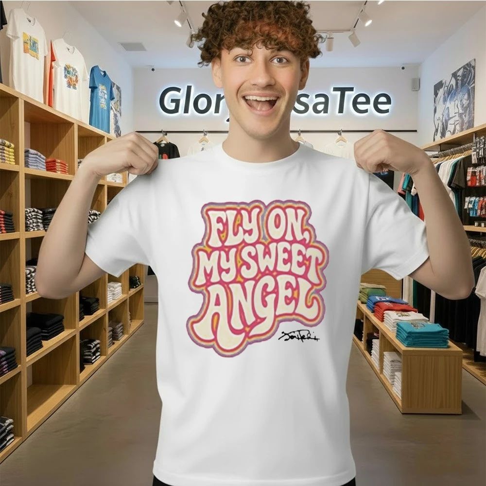 Jimi Hendrix Signed TEE Fly On, My Sweet Angel 2026 Shirt