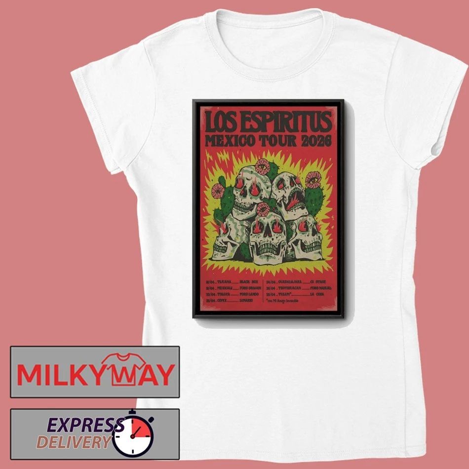 Los Espiritus Mexico Tour 26 Poster shirt