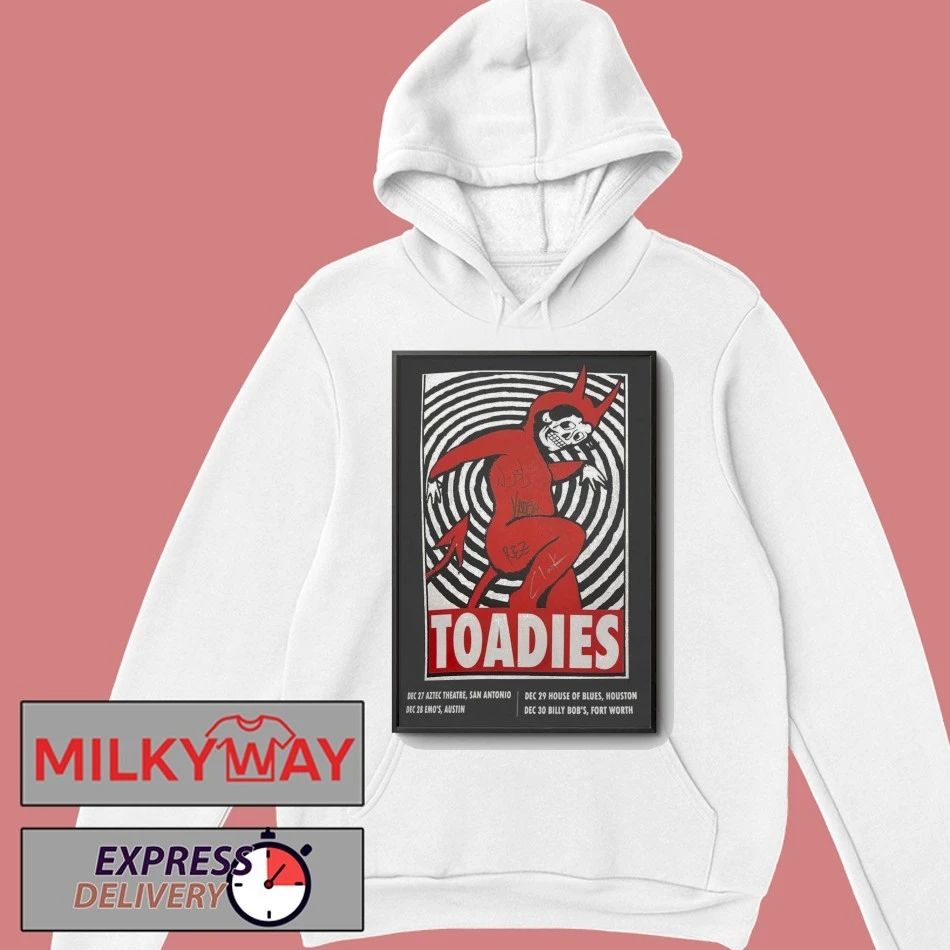Toadies Billy Bob’s Dec 30 2025 Poster Signed shirt