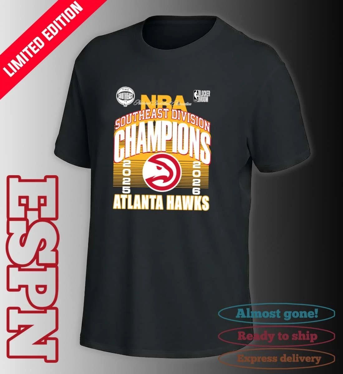 Atlanta Hawks Basketball NBA Southeast Division Champions 2026 T-Shirt