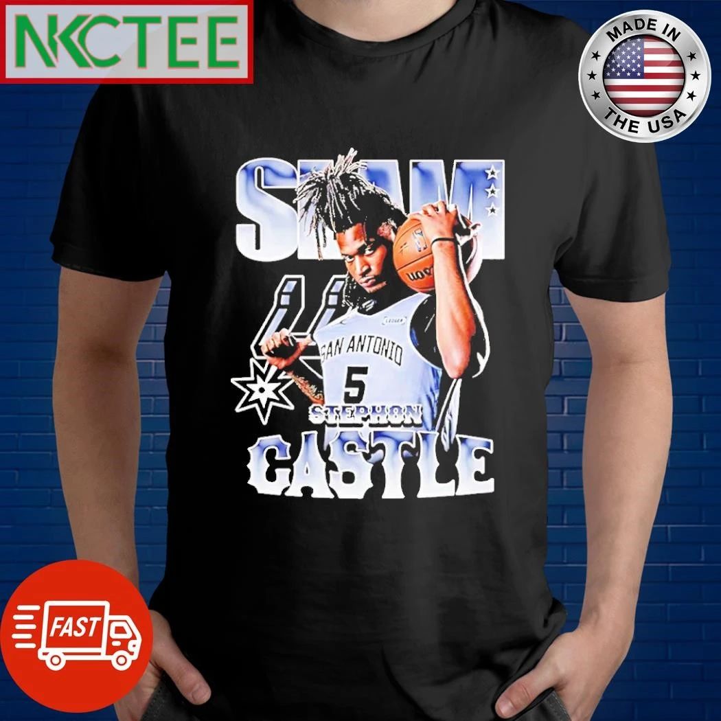 Stephon Castle San Antonio Spurs Slam shirt