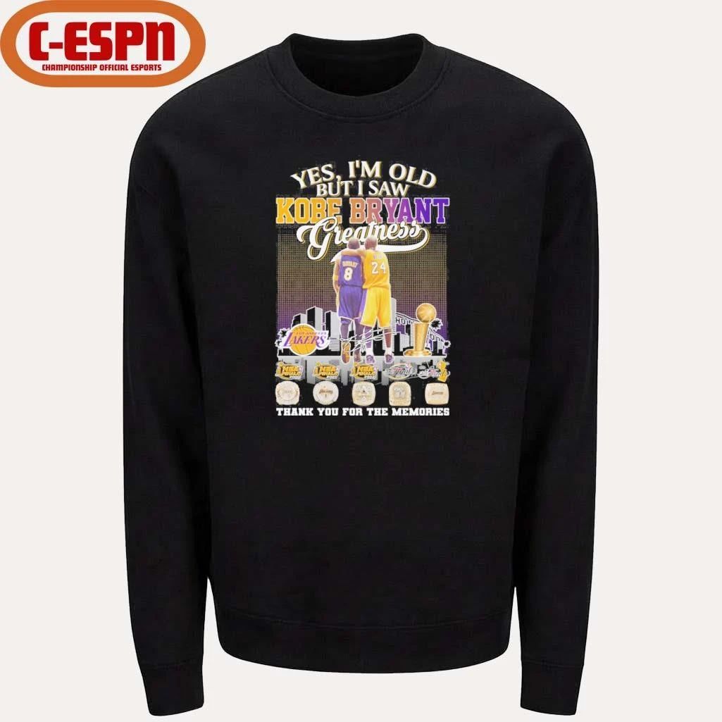 Yes, I’m Old But I Saw Kobe Bryant 8 24 Greatness Legend Shirt