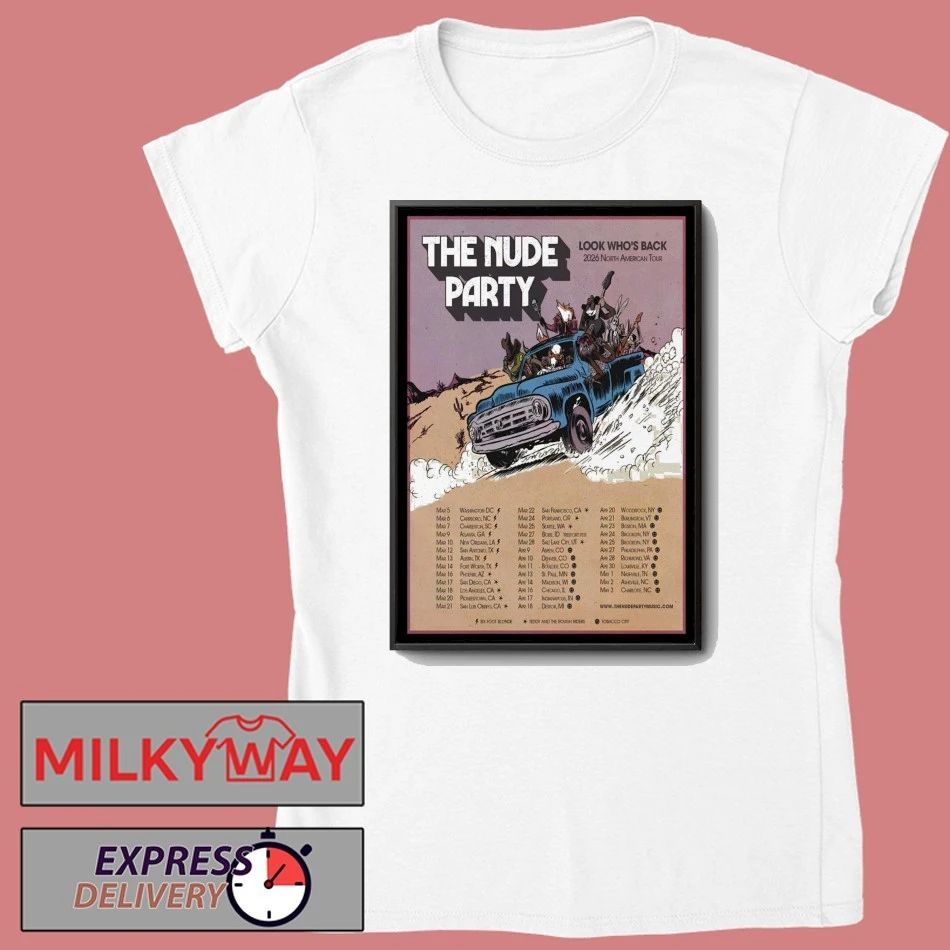 The Nude Party Fall Tour 2026 Poster shirt
