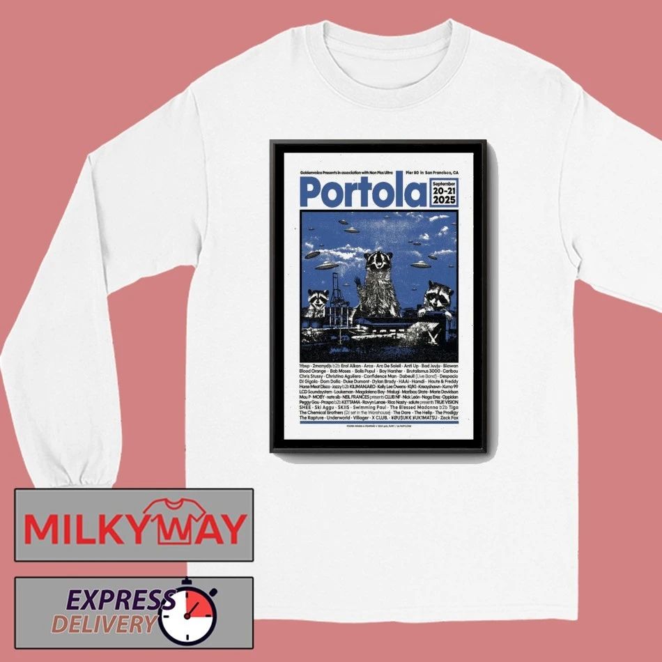 Portola San Francisco, CA Tour 2025 Poster shirt