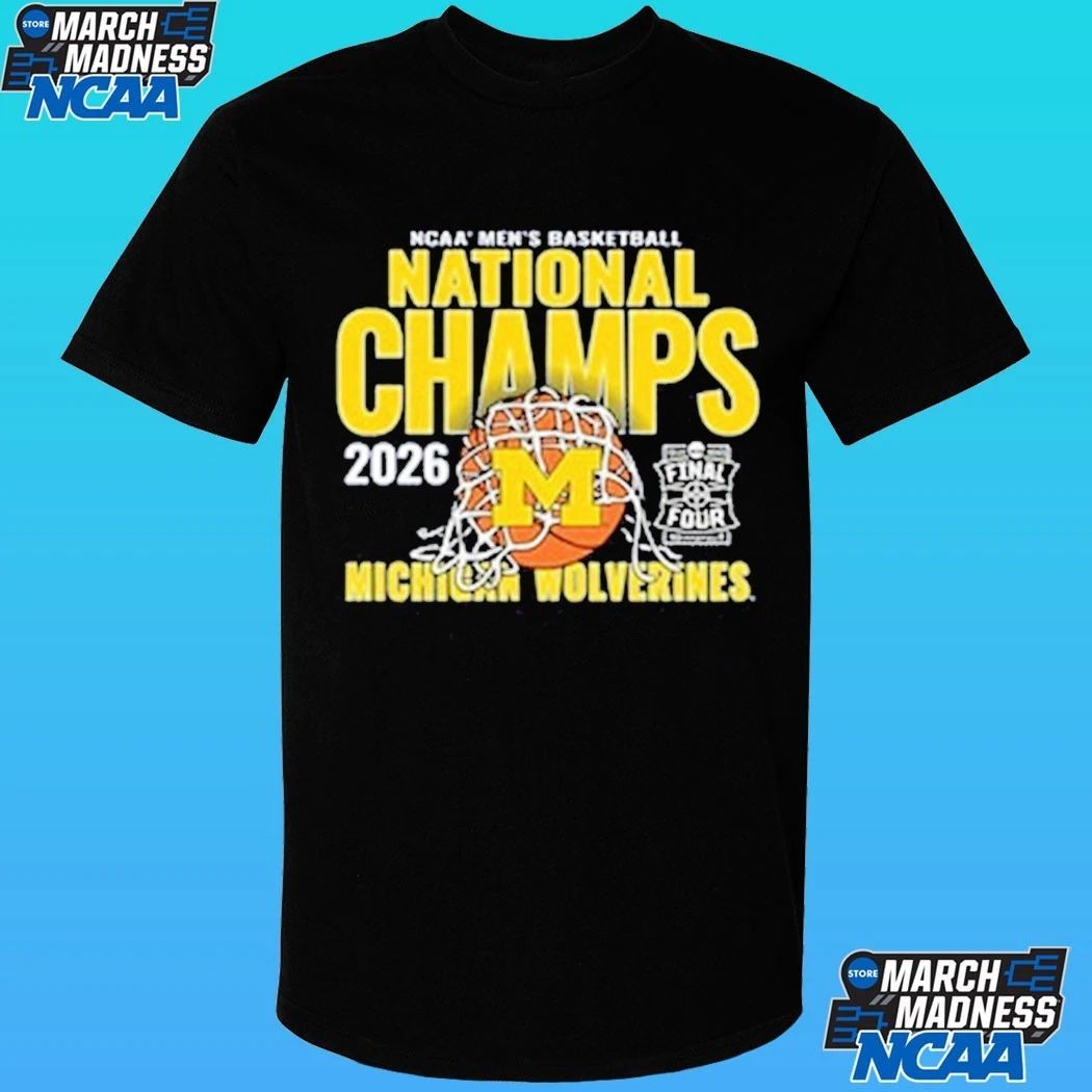Michigan Wolverines Men’s Basketball National Champions Cut Net Shirt