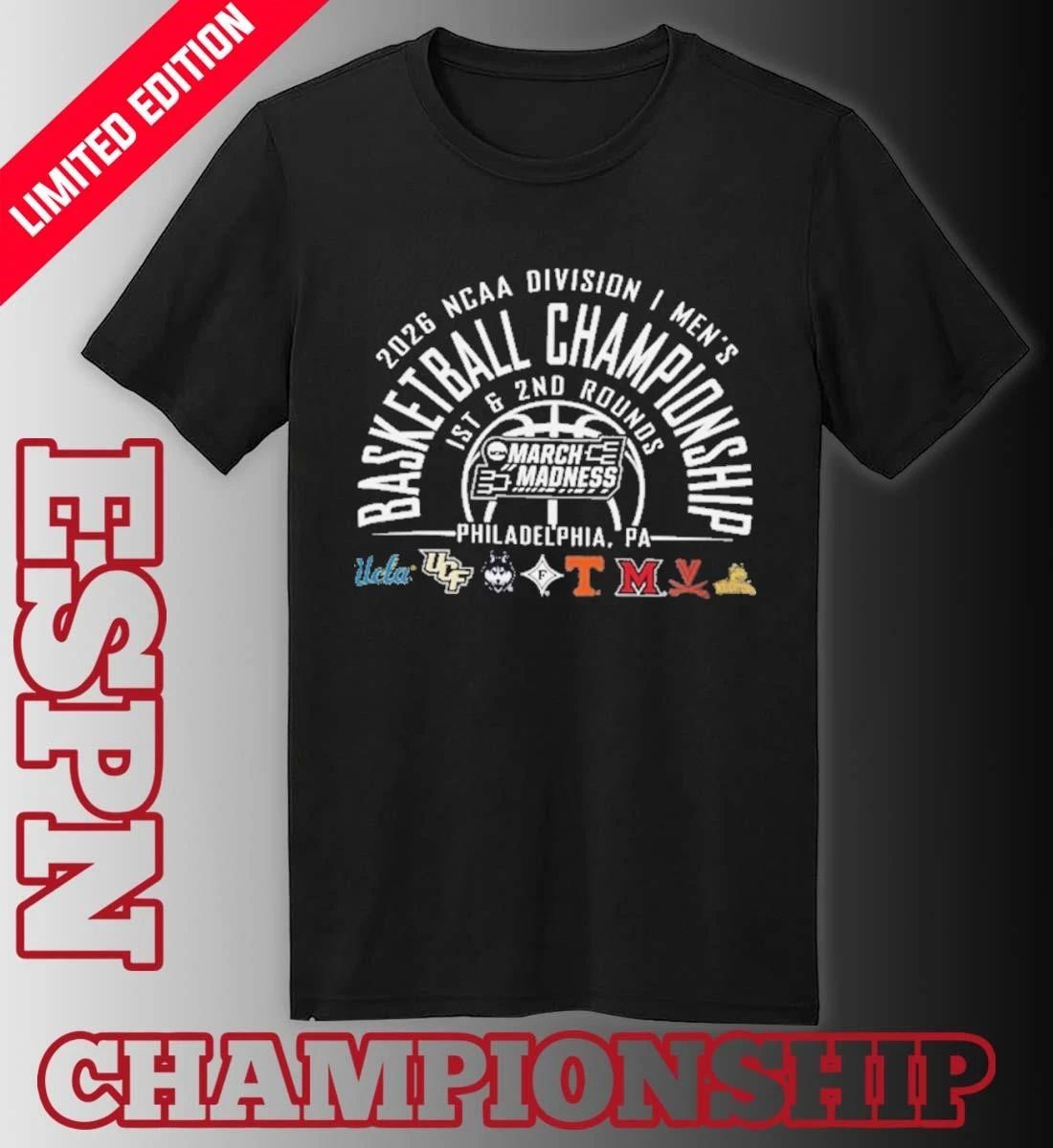 NCAA Men’s March Madness Philadelphia, PA 8 Teams T-Shirt