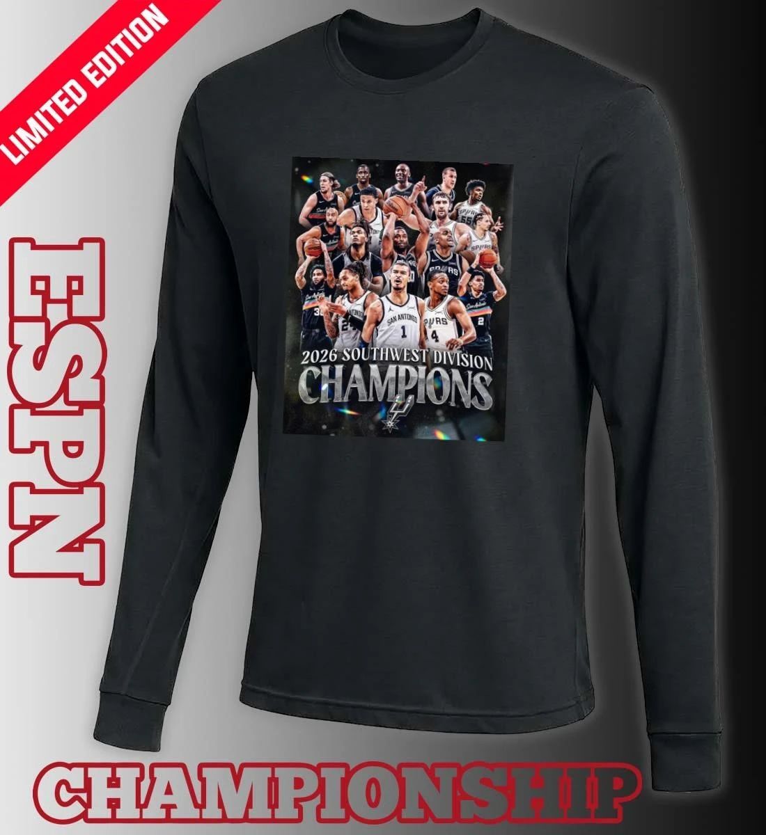 San Antonio Spurs 2026 Southwest Division Champions Poster Shirt