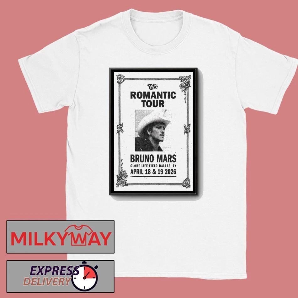 Poster Apr 18-19 2026 Dallas, TX The Romantic Tour shirt