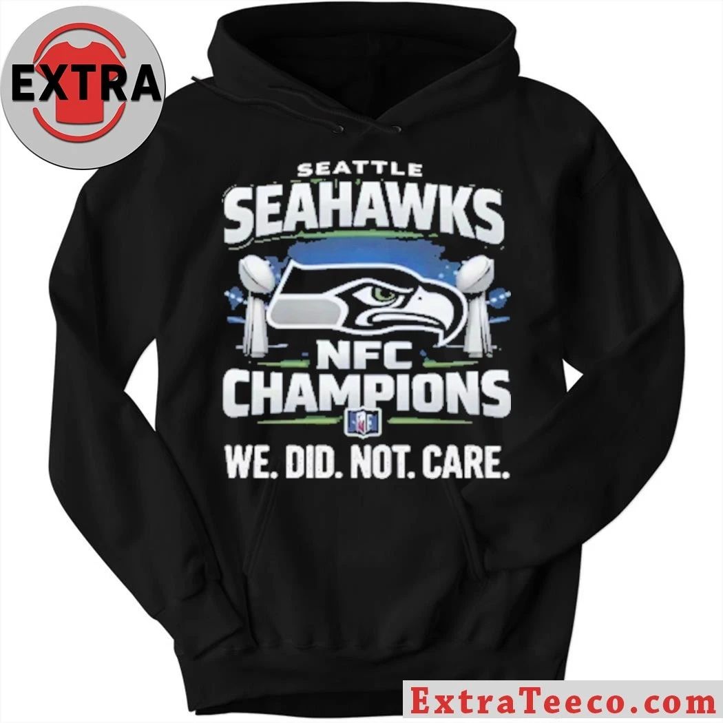 Original Seahawks NFC Championship We Did Not Care Logo T-Shirt