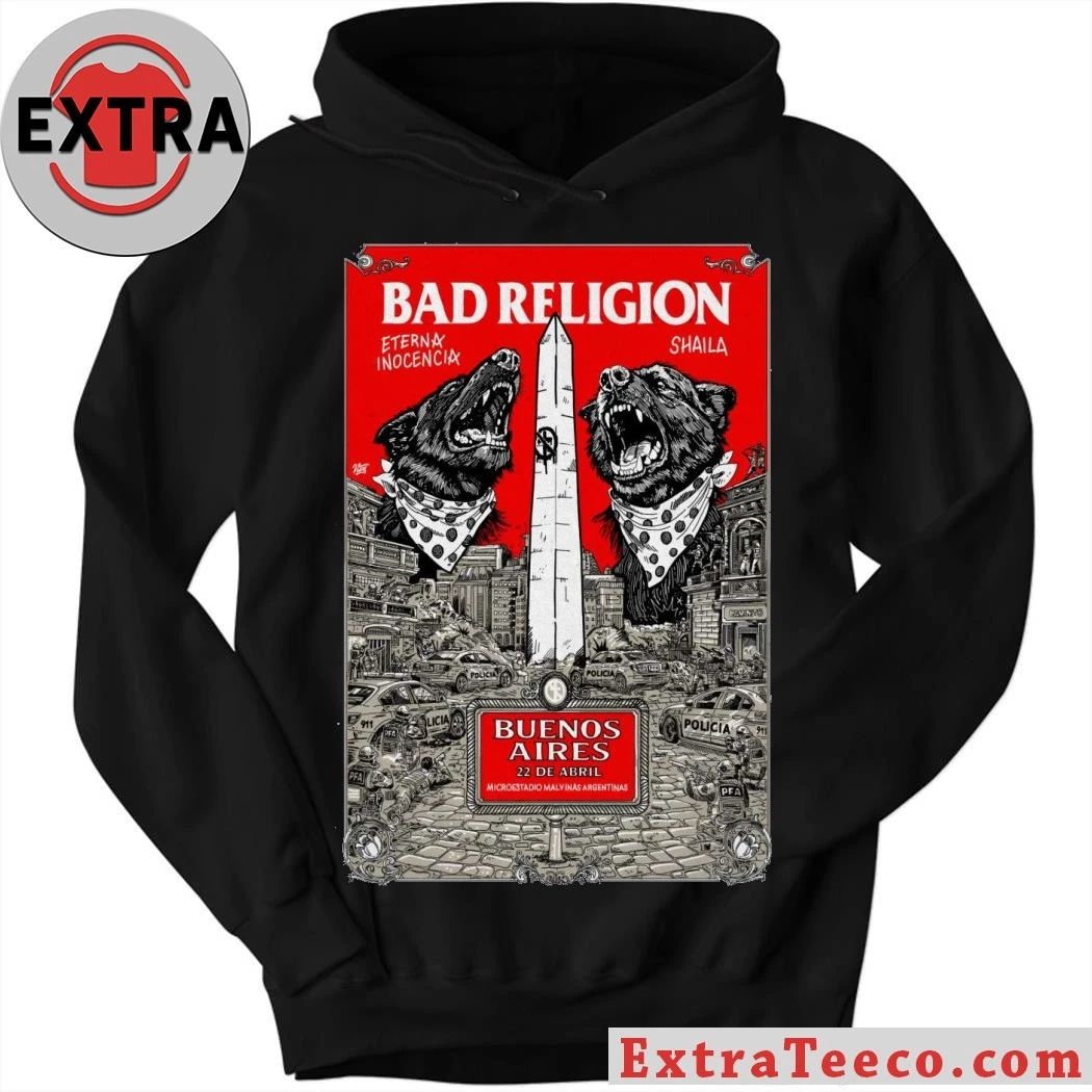 Bad Religion 4-22-2026 Buenos Aires Argentina Poster T-Shirt