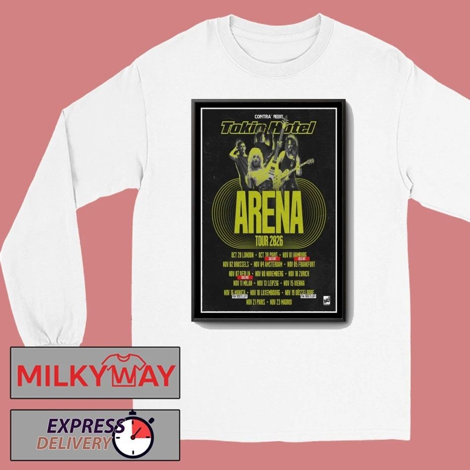 Tokio Hotel Arena Tour 2026 Limited Poster shirt