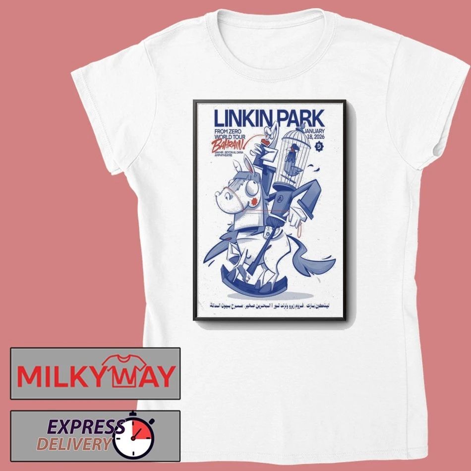 Linkin Park Jan 18, 2026 Tour Sakhir Signed Poster shirt
