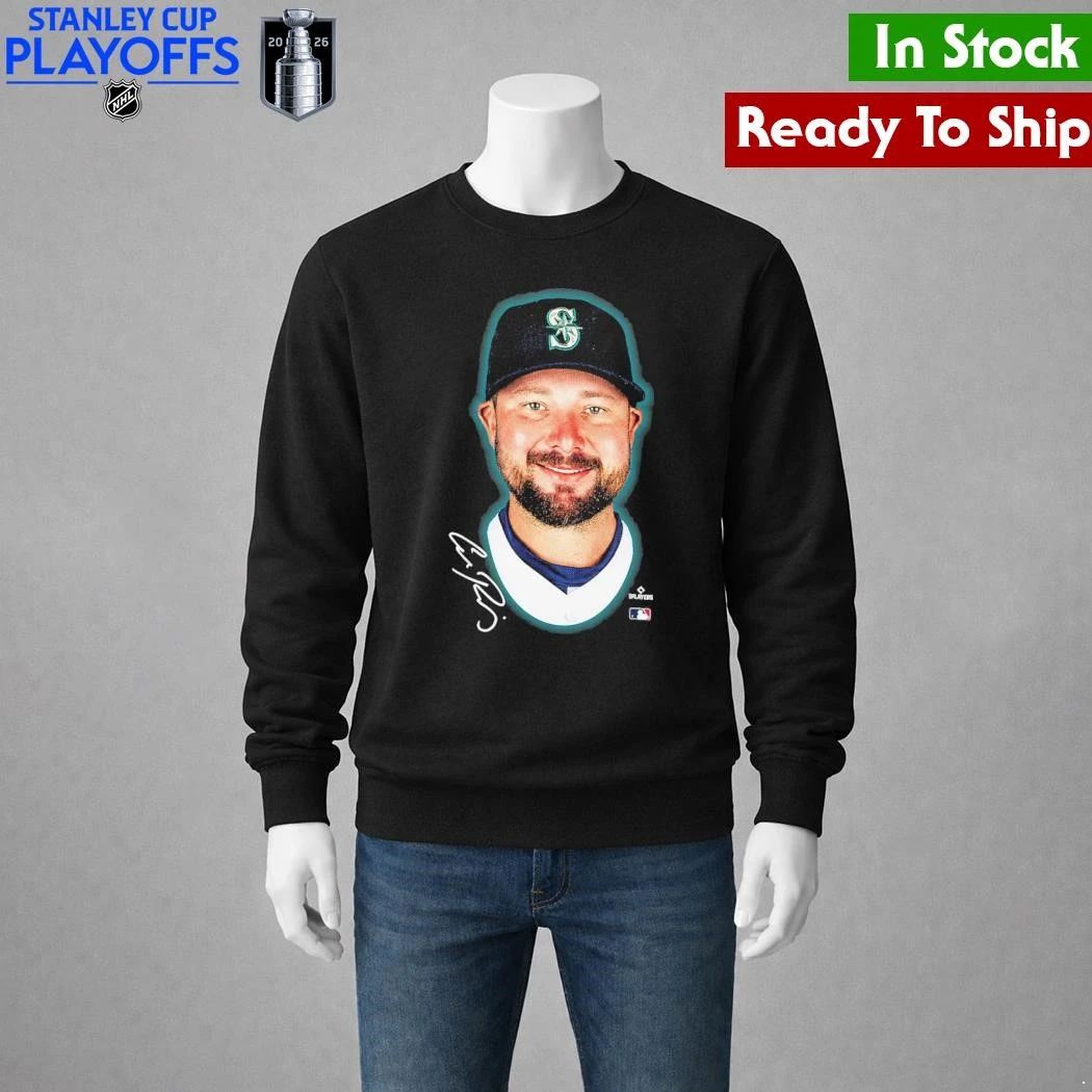 Seattle Mariners Cal Raleigh Outerstuff Black Headliner Shirt