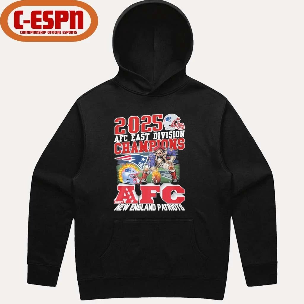 2025 AFC East Division Champions New Pats Mascot Shirt