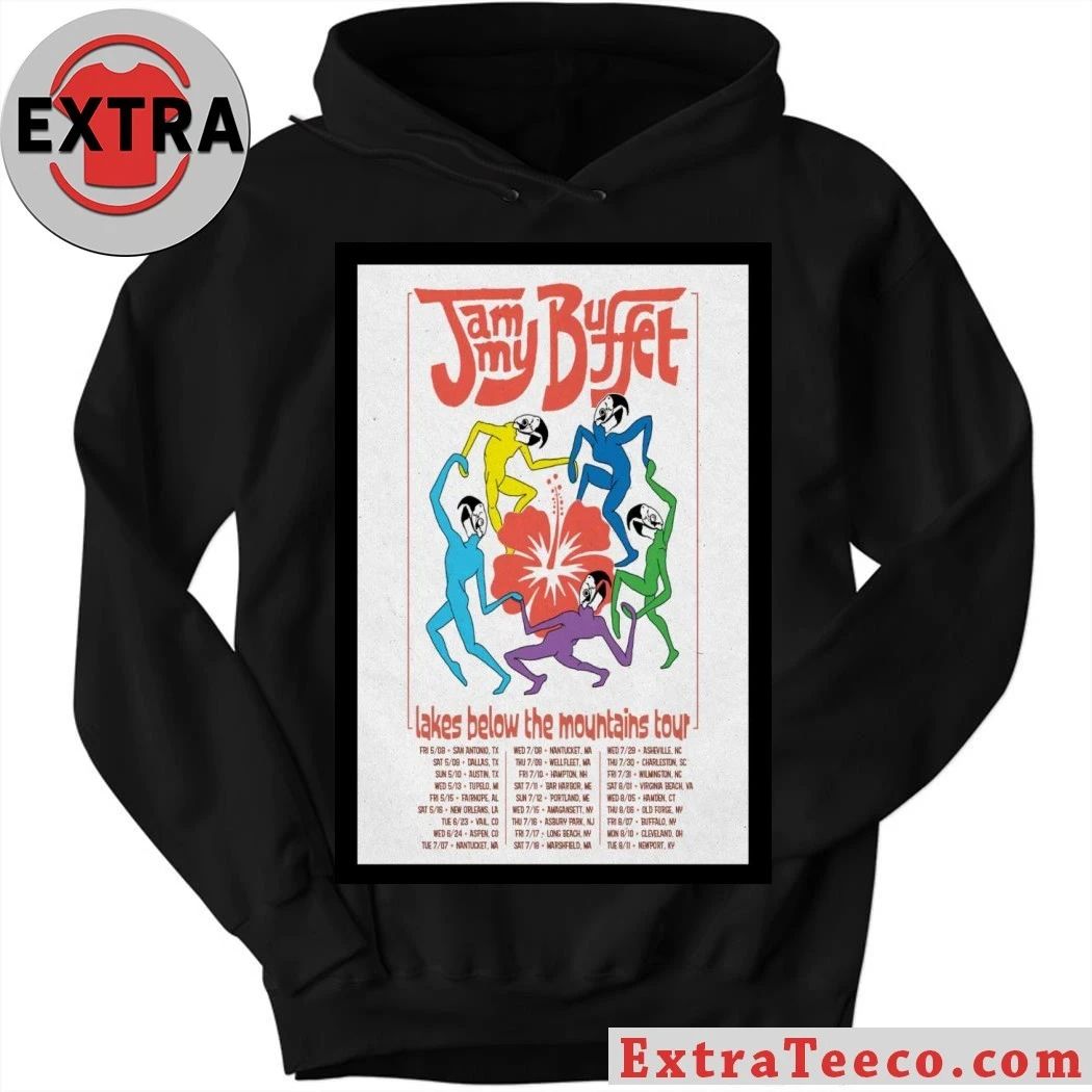Jammy Buffet Lakes Band Tour 2026 Poster Shirt