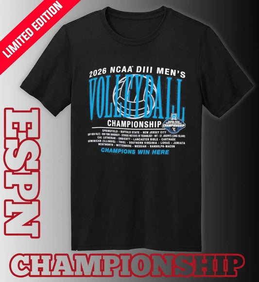 2026 NCAA Division III Men’s Volleyball 1st Round T-Shirt