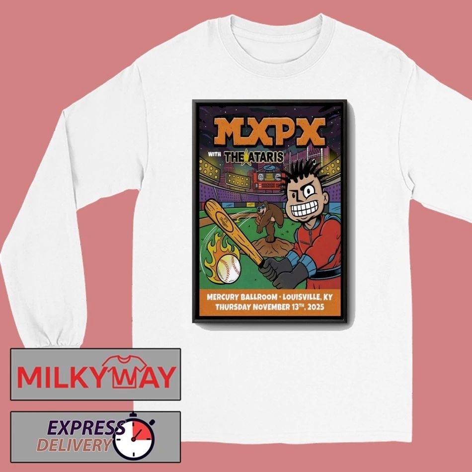 MXPX Nov 13 2025 Mercury Ballroom Louisville KY Poster shirt