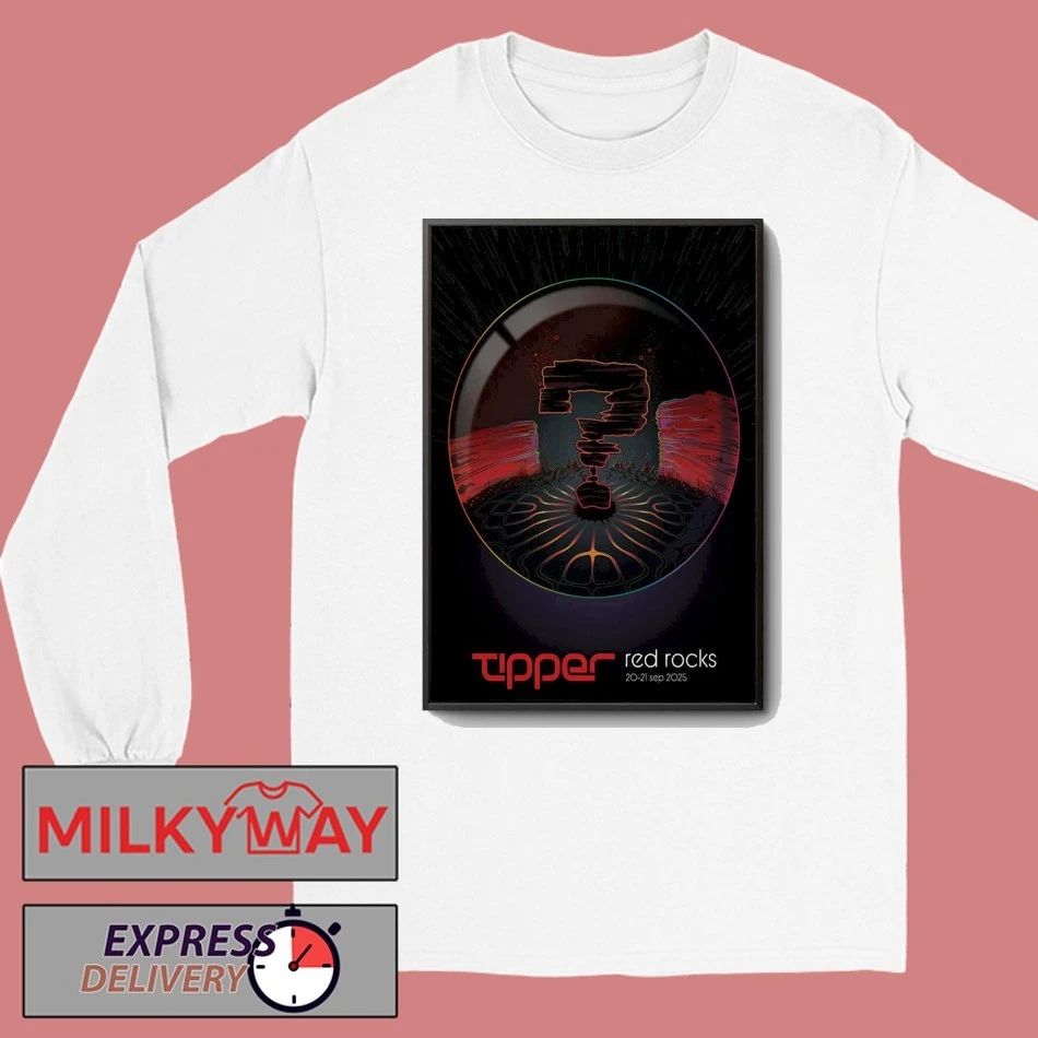Tipper 2025 Red Rocks Shows Poster shirt