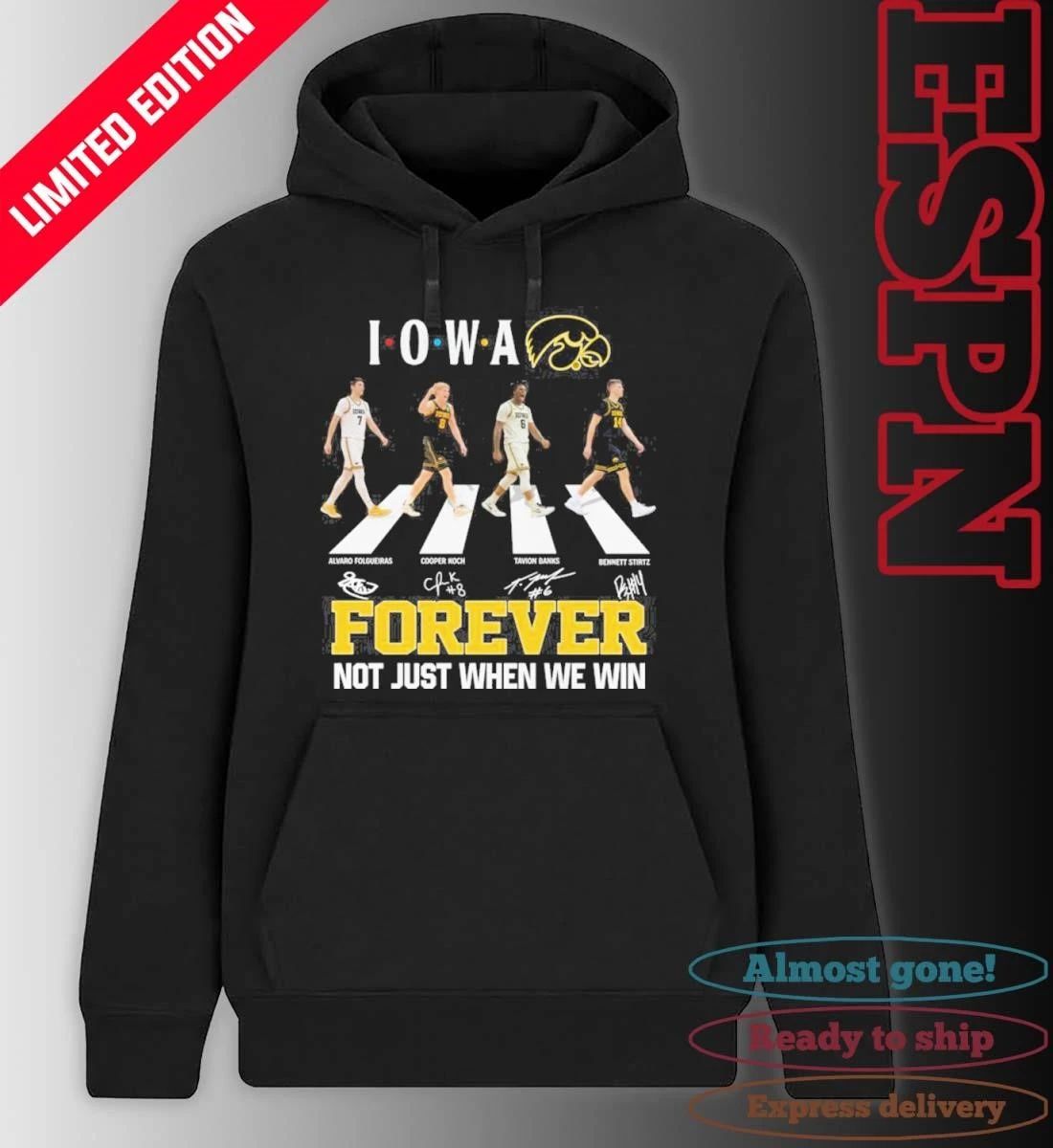 Iowa Hawkeyes Basketball Abbey Road Forever Not Just When We Win Shirt