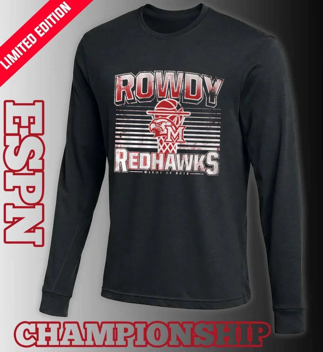 Miami RedHawks Basketball Rowdy RedHawks Shirt