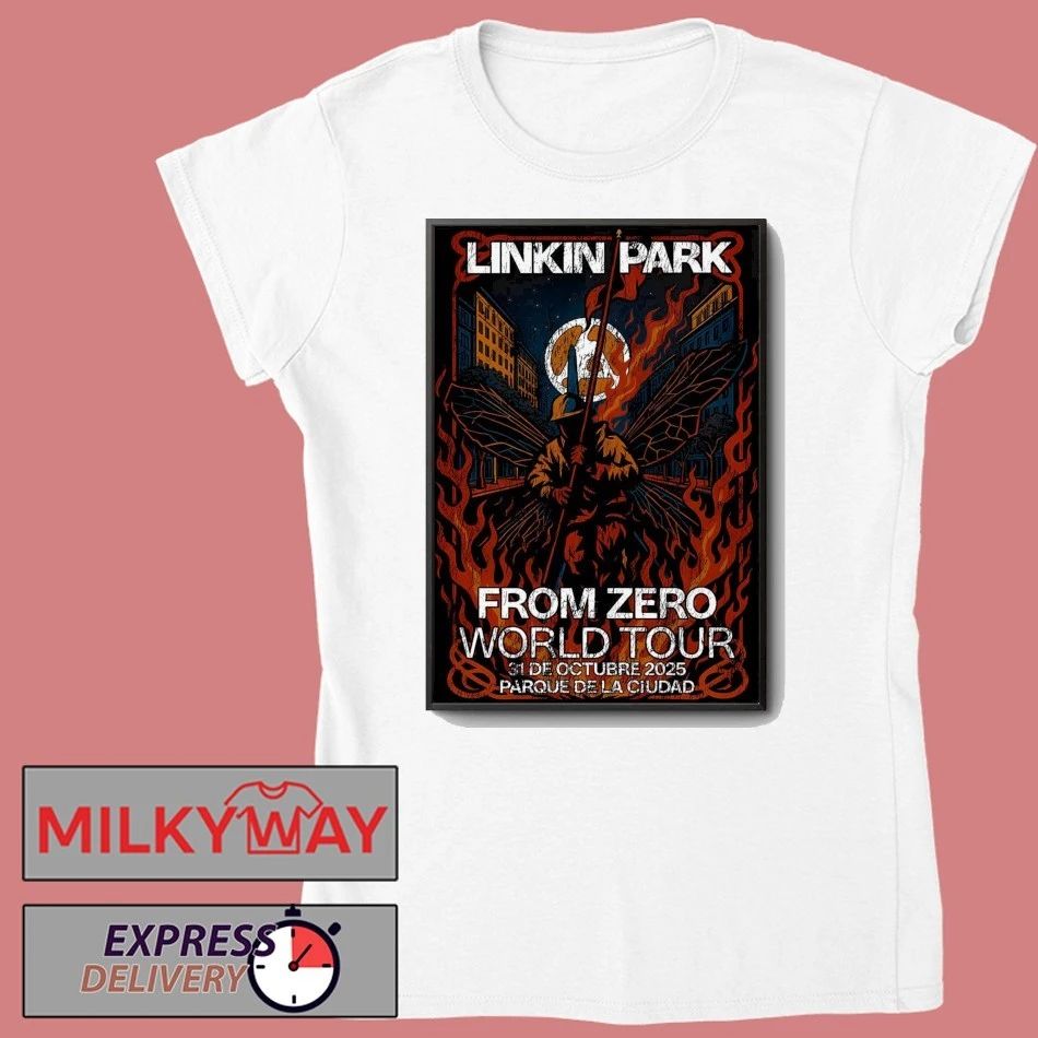 Linkin Park From Zero Oct 31 2025 Parque De La Ciudad Concert Poster shirt