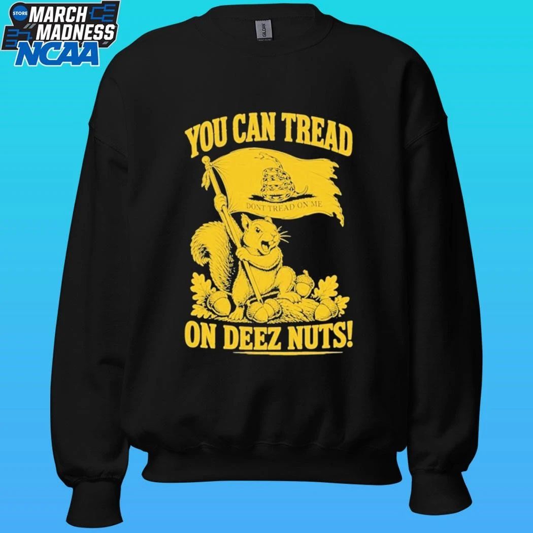 Squirrel You Can Tread On These Nuts Gadsden Flag Graphic Shirt