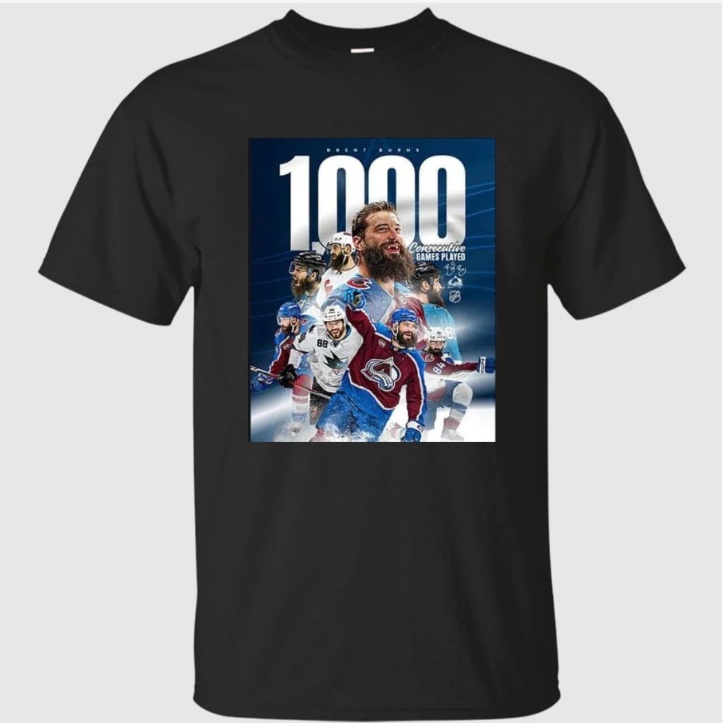 Brent Burns NHL History To Play 1000 Consecutive Regular-Season Games Shirt