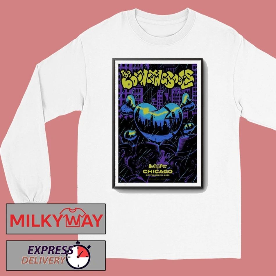 The Bouncing Souls September 21, 2025 Riot Fest. Chicago, IL Poster shirt