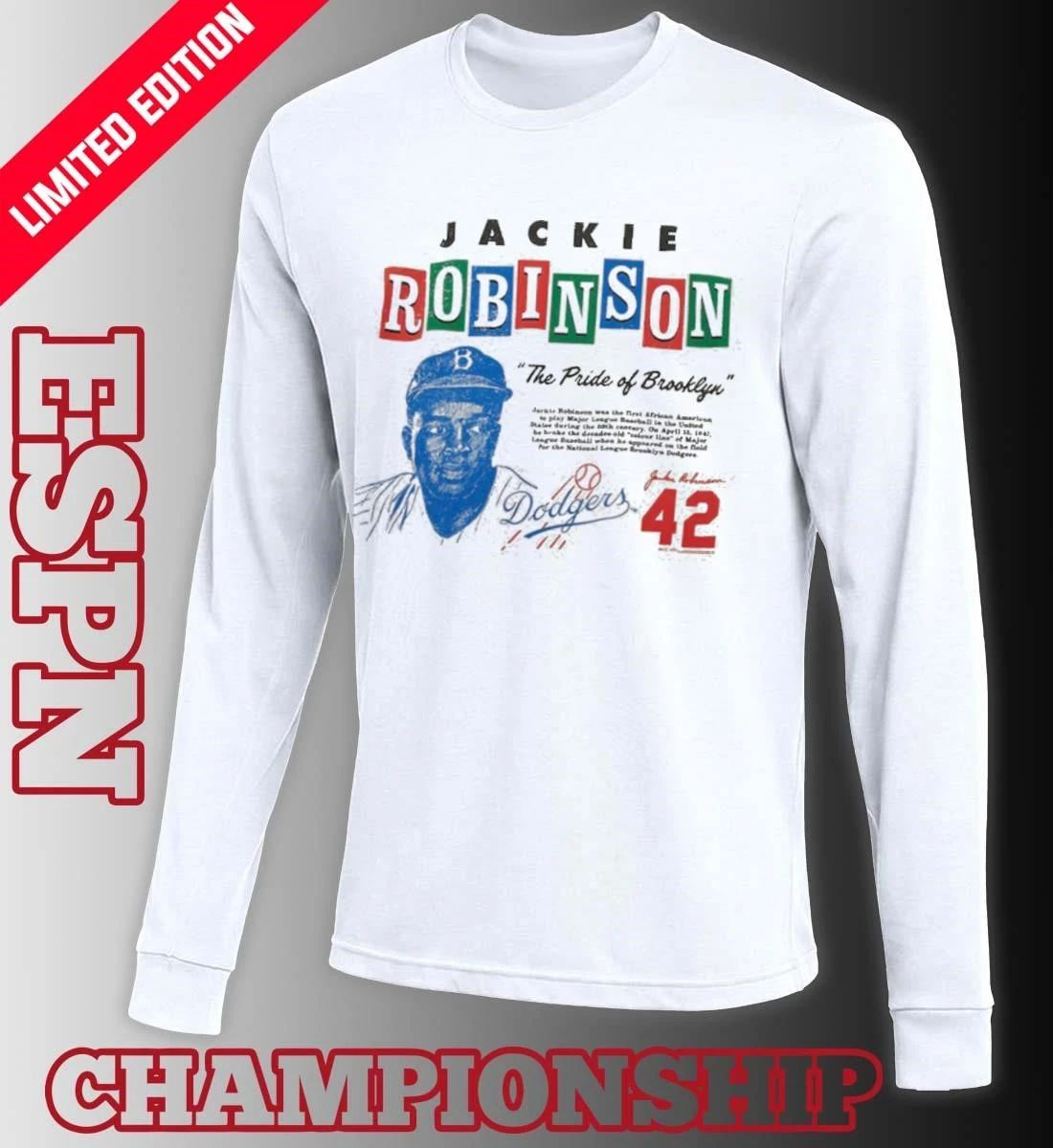 MLB Brooklyn Dodgers Jackie Robinson The Pride Of Brooklyn T-Shirt