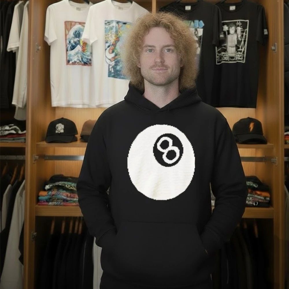 Howie Mandel Wearing 8 Ball Sweater Shirt