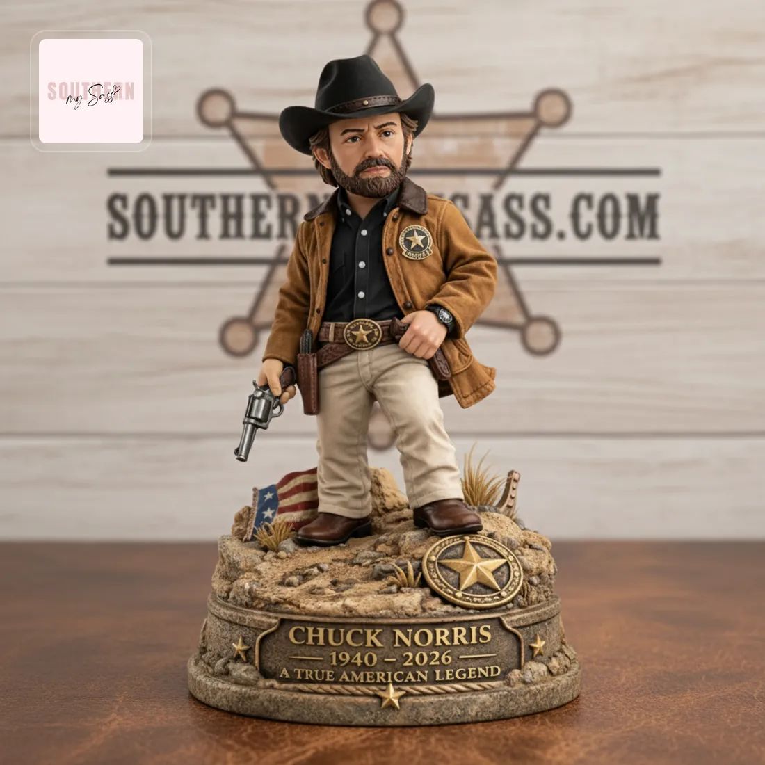 Chuck Norris A True American Legend Sheriff Pop Figure Doll